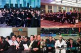 Гости митингов слушают выступления д-ра Муна